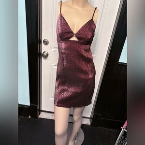 H&M Pink Cutout Mini Party Dress
